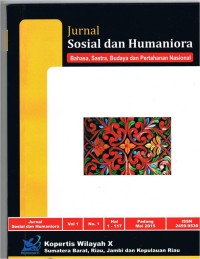 Image of Jurnal sosial dan humaniora: Bahasa, sastra dan pertahanan nasional