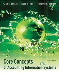 Image of CORE CONCEPTS OF ACCOUNTING INFORMATION SYSTEMS ed.12