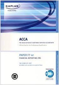 Image of ACCA PAPER F7 FINSNCIAL REPORTING COMPLETE TEXT