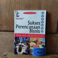 Image of SUKSES PERENCANAAN BISNIS DALAM SEMINGGU