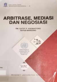 Image of ARBITRASE, MEDIASI DAN NEGOSIASI