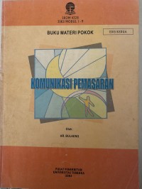 Image of BUKU MATERI POKOK KOMUNIKASI PEMASARAN