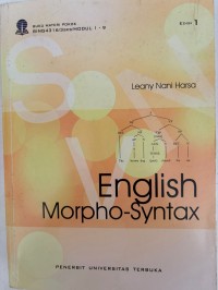 Image of ENGLISH MORPHO-SYNTAX
