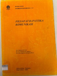 Image of FILSAFAT DAN ETIKA KOMUNIKASI