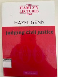 Image of Judging civil justice