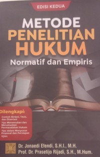 Image of METODE PENELITIAN HUKUM : NORMATIF DAN EMPIRIS