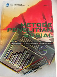 Image of METODE PENELITIAN SOSIAL