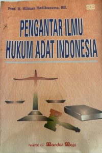 Image of PENGANTAR ILMU HUKUM ADAT INDONESIA