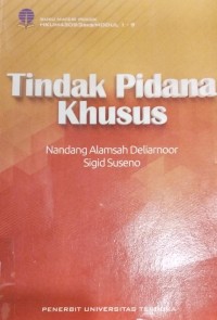 Image of TINDAK PIDANA KHUSUS