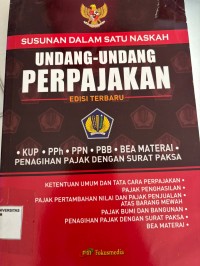 Image of UNDANG-UNDANG PERPAJAKAN (ed.revisi)