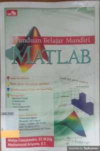 Image of PANDUAN BELAJAR MANDIRI MATLAB
